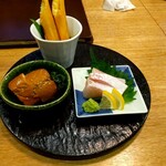 Soba Nagomi - ちょい呑みセット１２１０円お酒130mlこみ