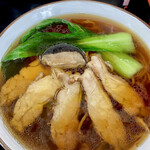 石田屋水戸藩らーめん - 水戸藩らーめん(鶏チャーシュー、青梗菜、椎茸入り)