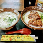 沖縄そば なかざ家 - 炙り軟膏ソーキそば(中)とゆし豆腐(小)