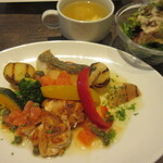 ビストロ・サンテ - お魚ランチセット（真鱈と白子のグルノーブル風）1,380円