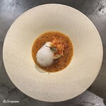 カーサ・デル・チーボ - アブラボウズのインパデッラを魚介スープのチュッピンとともに