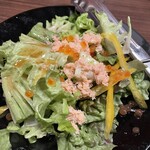 かに料理 然 - 蟹味噌とほぐし身のサラダ仕立て