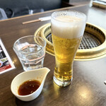焼肉 腰塚 - ランチビール 麒麟一番搾り生ビール400円税込