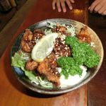 ふるさと家族 - 唐揚げ漬けダレ丼