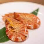 中華ダイニング 一途一心 - 2023.2 酔っ払い才巻海老の湯引き（酔蝦）