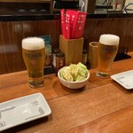 やきとり大吉 - カウンター席卓上