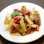 中華招福 - 牛肉とニンニク炒め　９８０円