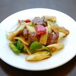 中華招福 - 牛肉葱の醤油炒め　９８０円