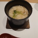 Shibuya Sushisen - 湯葉のあんかけ茶碗蒸し