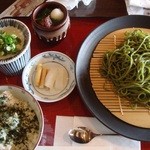 中村藤吉本店 - 茶蕎麦セット￥1100