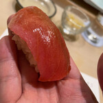 鮨 なんば - 中トロ(酔っ払って写真近くなっちゃいましたw)