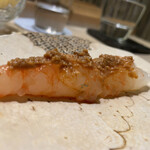 鮨 なんば - ボタンエビ(味噌付き)