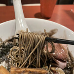 酒肴場 屯 - パツンと歯切れの良い細ストレート麺