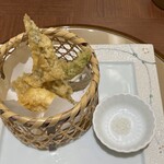 清流山水花 あゆの里 - 鮎などの天ぷら