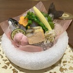 清流山水花 あゆの里 - 山女魚の洗い