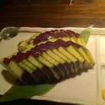 魚貝三昧 雛 - 水茄子　塩と辛醤油で