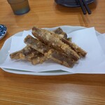 沖縄料理 美ら結 - 煮牛蒡天  サービス  めっちゃ美味い