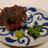 肉割烹 岡田前 - トリュフでお肉が見えません笑
