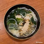 千陽 - あわびと稲庭饂飩の煮麺