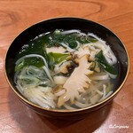 千陽 - あわびと稲庭饂飩の煮麺