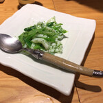 老虎菜 - アオリイカの葱山椒ソース