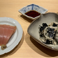 鮨処 やまと - メジマグロ、牡蠣オイル和え