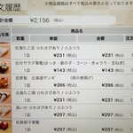 回転寿し トリトン - 注文履歴。