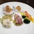 リーガロイヤルホテル京都 - 料理写真:【ビュッフェのお料理あれこれ（夜）】
          前菜をあれこれ盛ったお皿がこちら。
          この中のお気に入りは左下の冷製ツナバジルパスタ。