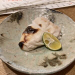 むろまち 加地 - ふぐ白子焼き