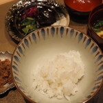 割烹さいお - 京丹波コシヒカリに鰤そぼろ