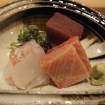 割烹さいお - 平目と本鮪