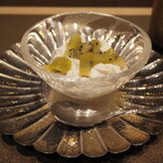 割烹さいお - 豆乳ムース＆キウイコンポート