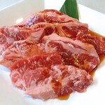 焼肉じゅうじゅうカルビ - 「じゅうじゅうカルビランチ（１８０ｇ）」のメイン