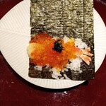 天冨良 麻布よこ田 - 車海老・キャビア・いくら風の天巻き