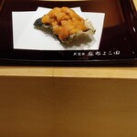 天冨良 麻布よこ田 - 磯辺揚げうに載せ