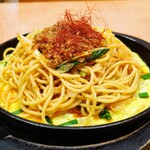 Pasuta Dekoko - 鉄板情熱の台湾スパ 辛口1000円 Ｌ麺400グラム105円