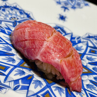 麻布 鮨功 - 下田の延縄の砂摺りです