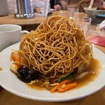 南海飯店 - かたい焼ソバの麺