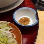 遊食豚彩 いちにいさん - 豚味噌　器は箸置き兼用