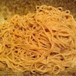 中華そば くにまつ - 3辛普通盛り、激混ぜ後（笑）