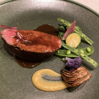 ル・バンボッシュ - 松阪牛ランプ肉のステーキ
                    オレンジ風味のソース