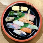 旬魚彩鮨　水仙 - おまかせ 握り 10貫  1,300円