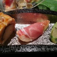 有馬 華暦 エクシブ有馬離宮 - 生ハム無花果　瓜巻子持ち昆布・鱧寿司