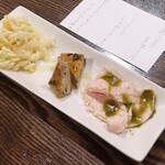 トリワイン ＰＩＫＯＳＨＨＨＵ - 前菜３種盛り