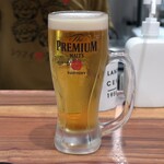 シウマイ堂 正屋 - プレミアムモルツ生ビール