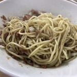 煮干しラーメン ゼクウ - 和え麺混ぜる