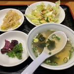 Marunaka Chuugoku Menhan Shokudou - サラダ スープ