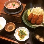 かごの屋 - かに釜めしと大粒牡蠣フライ 2310円