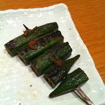 焼き鳥 だるまや - オクラ　130円