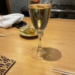 みつ林 - シャンパンとカラスミ炙り